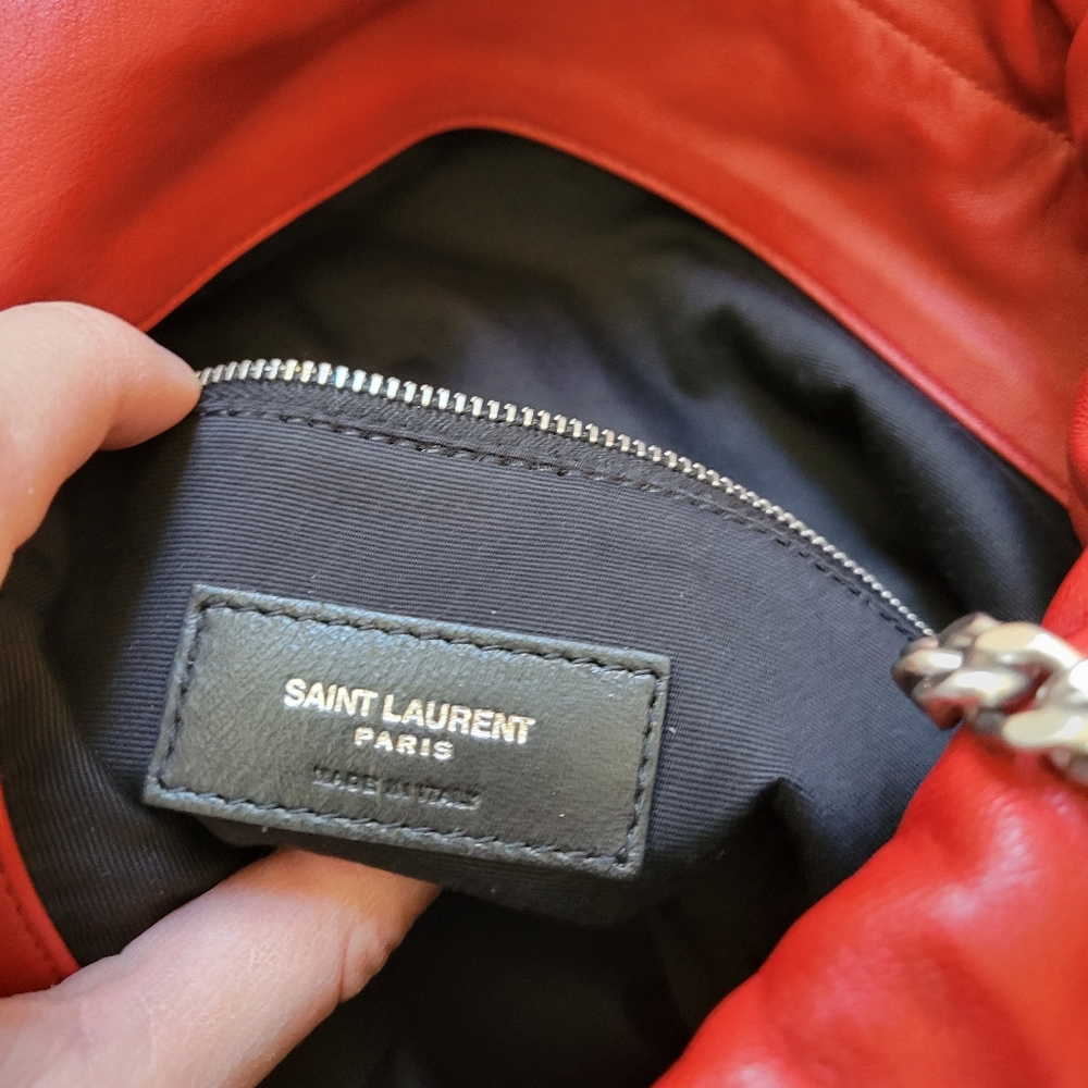 Saint laurent studded leather bucket bag nwot - Picture 5 of 11